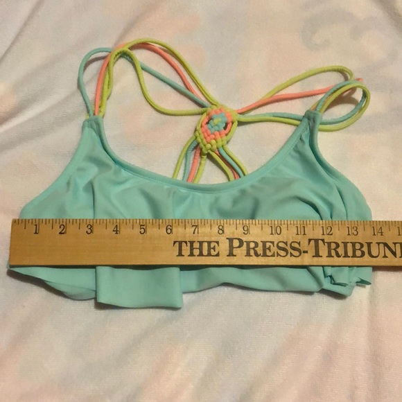 Light Blue Bathing Suit Top - Picture 4 of 6